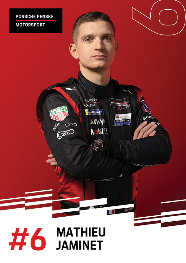 Team Penske Mathieu Jaminet Autograph Card