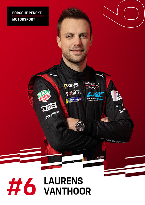 Team Penske Lauren Vanthoor Autograph Card