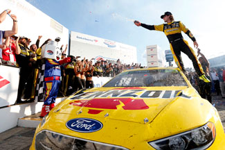 In 2018, Ryan Blaney posted a memorable win at the Charlotte Roval.