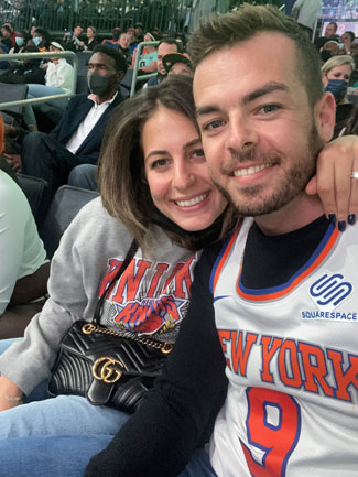 Scott McLaughlin and his wife Karly have enjoyed being sports fans this fall.