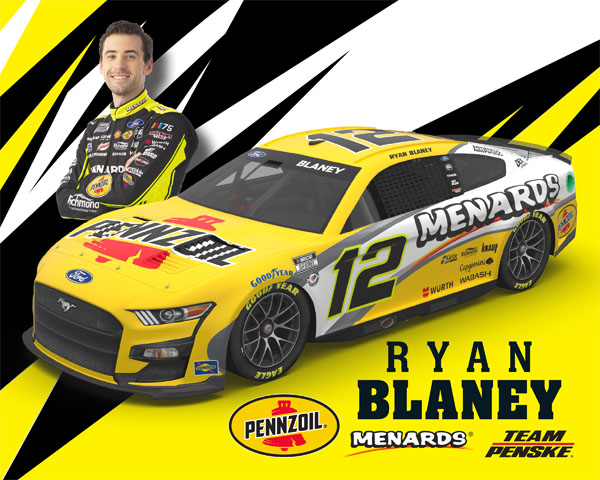 Team Penske Ryan Blaney Autograph Card